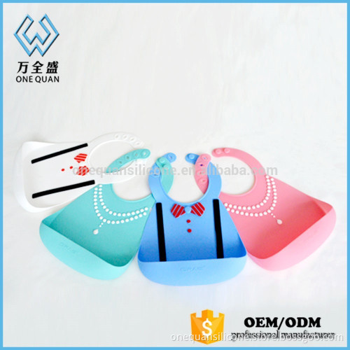 Anti-Bacterial Washable silicone personalized adult bibs